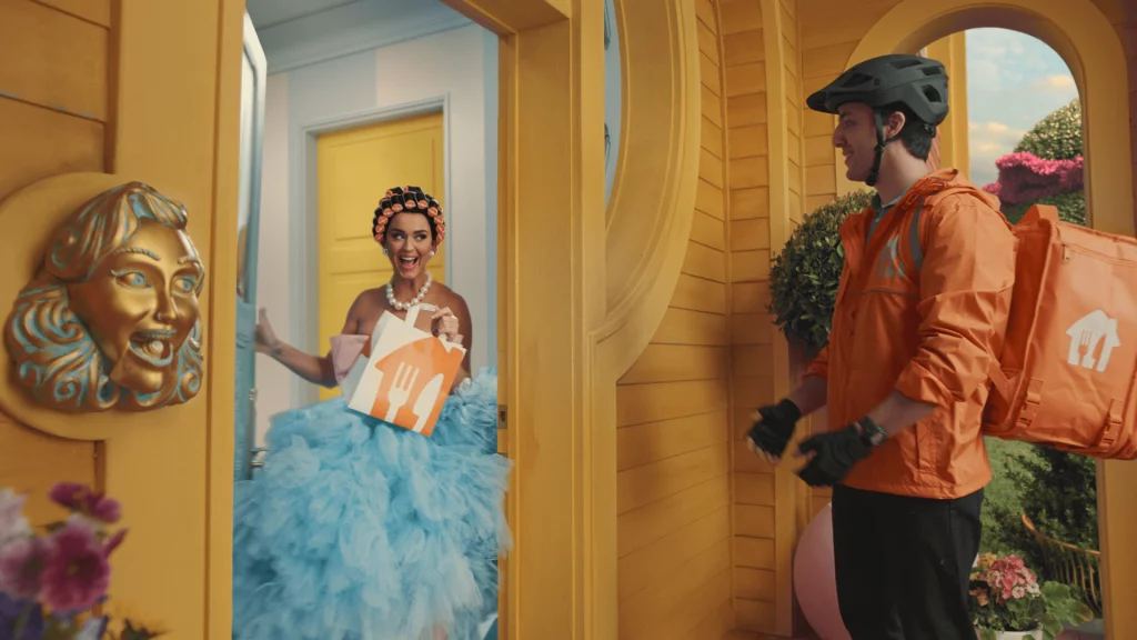 La cantante estadounidense, Katy Perry, en la mejor campaña publicitaria de Just Eat