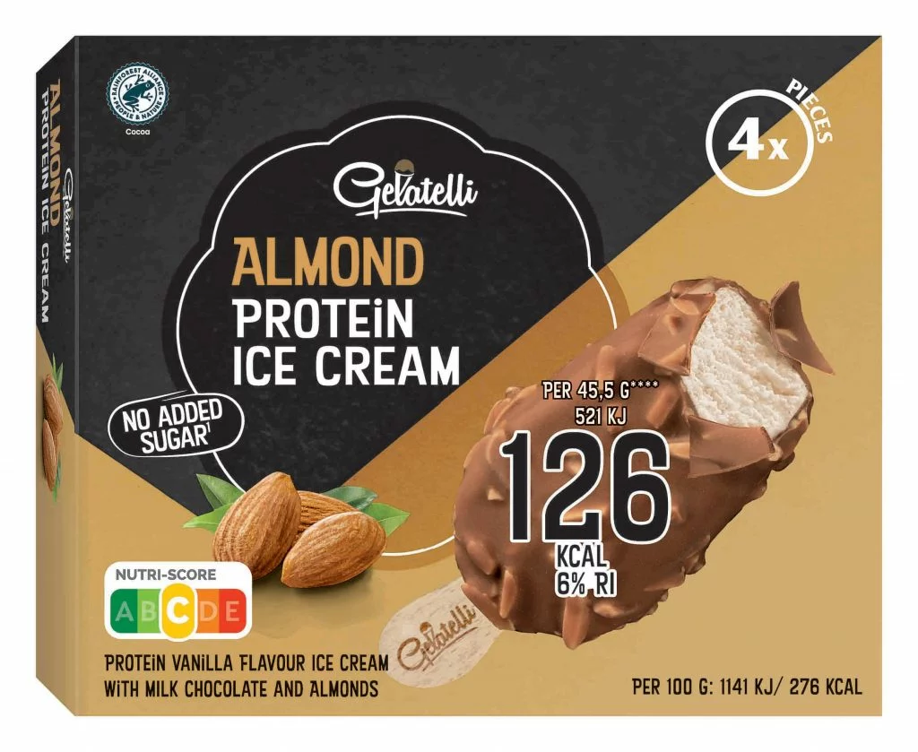 Helado almendrado