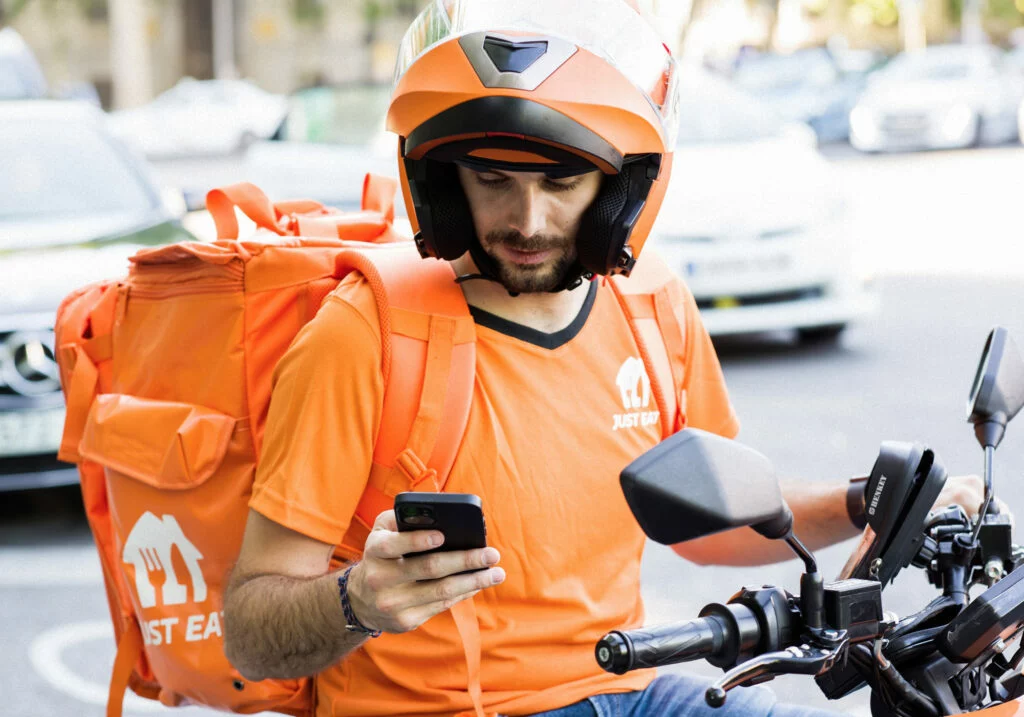 Repartidor de Just Eat, imagen del gastronómetro
