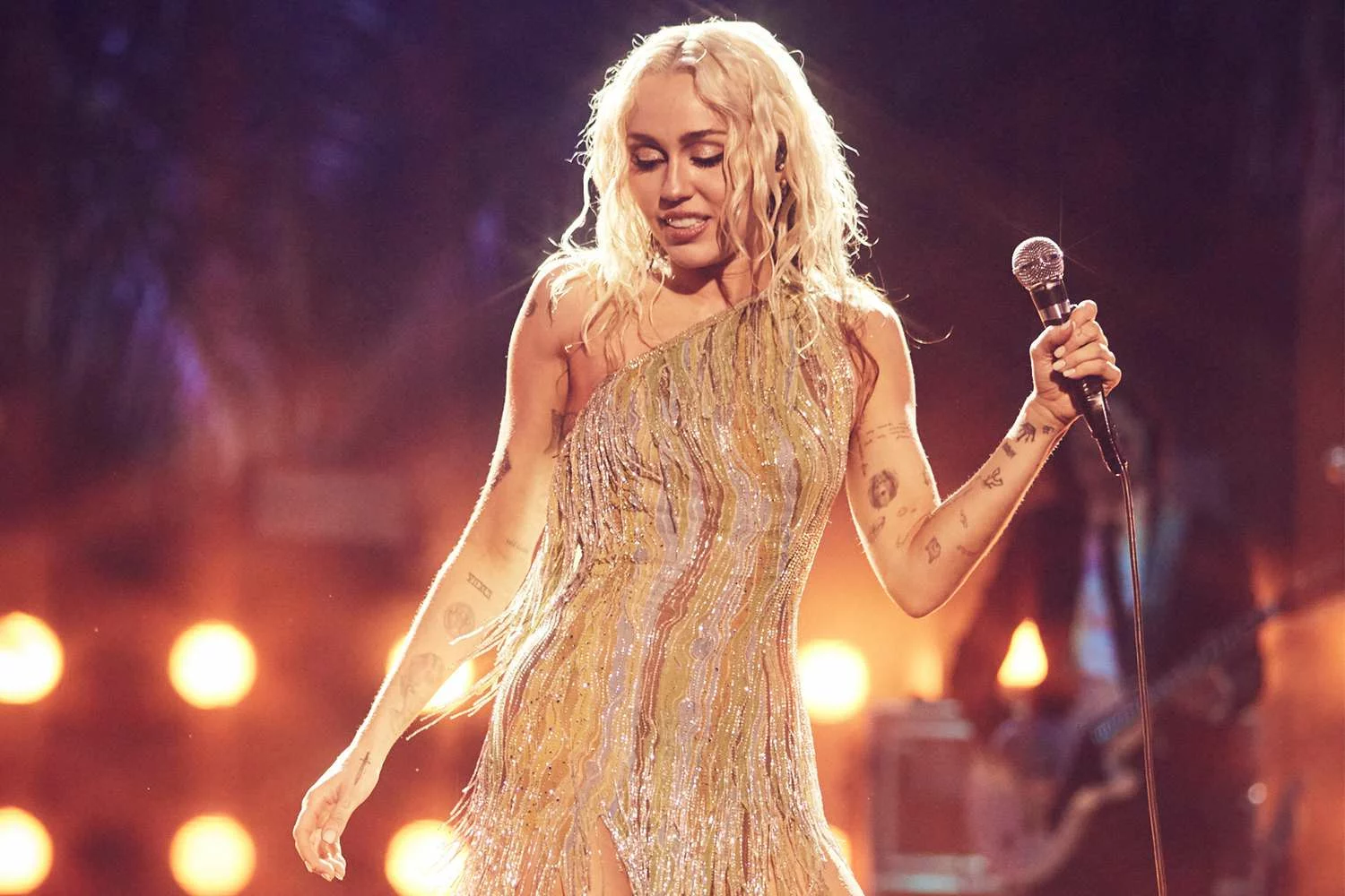 Imagen de la celebración de año nuevo de Miley Cyrus