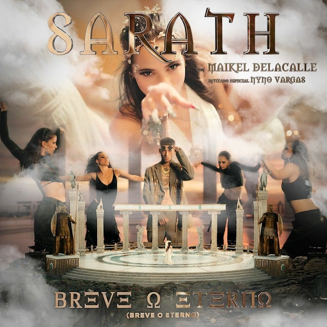 Portada single "Breve o eterno" de Sarath junto a Maikel delacalle y Nyno Vargas