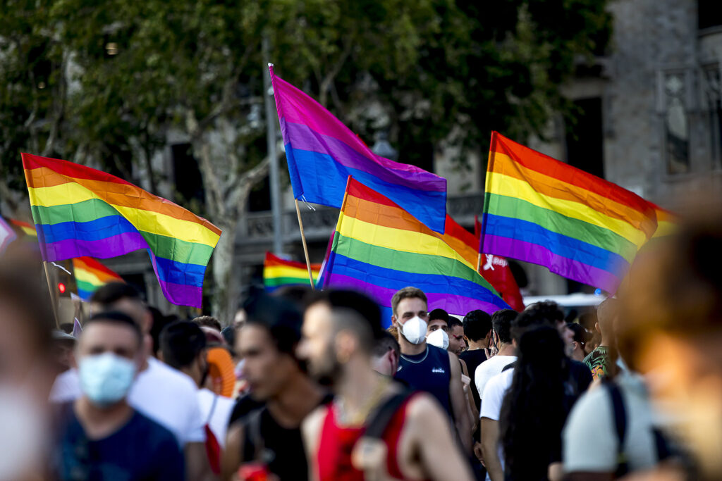 Manifestació LGTBI a Barcelona. Fotografia de vilaweb