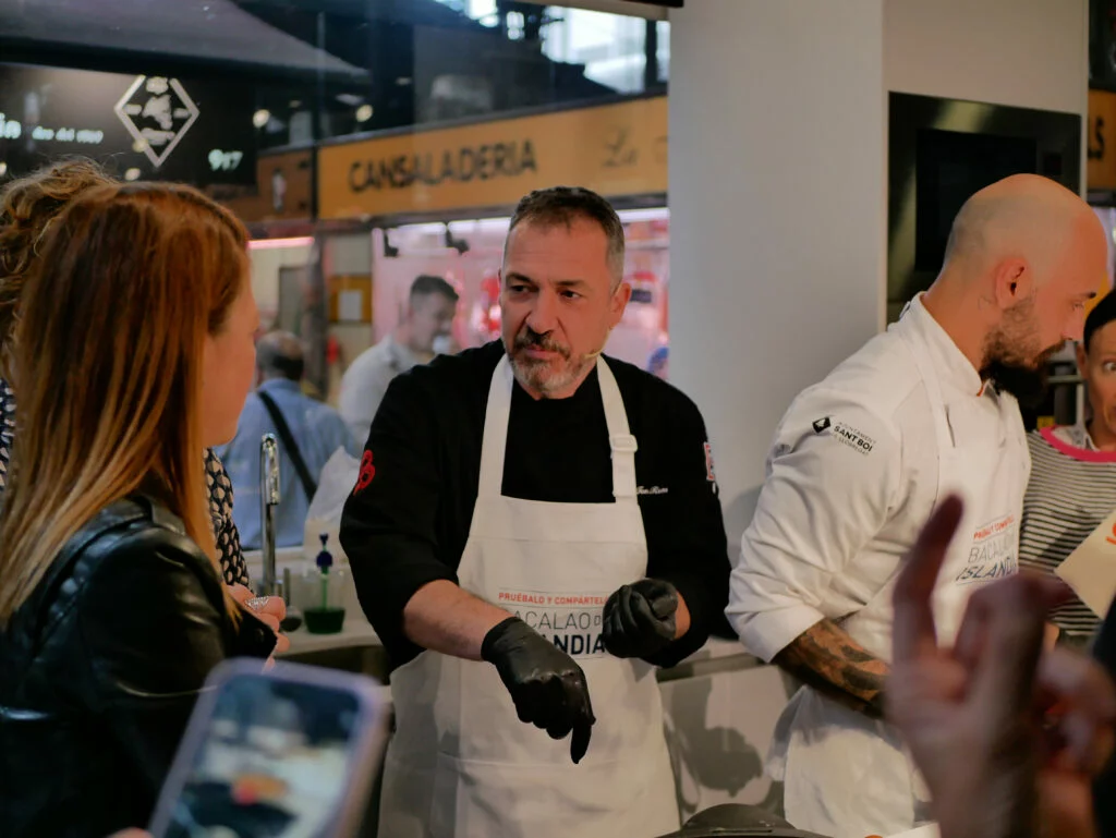 El chef Toni Romero en un momento del acto