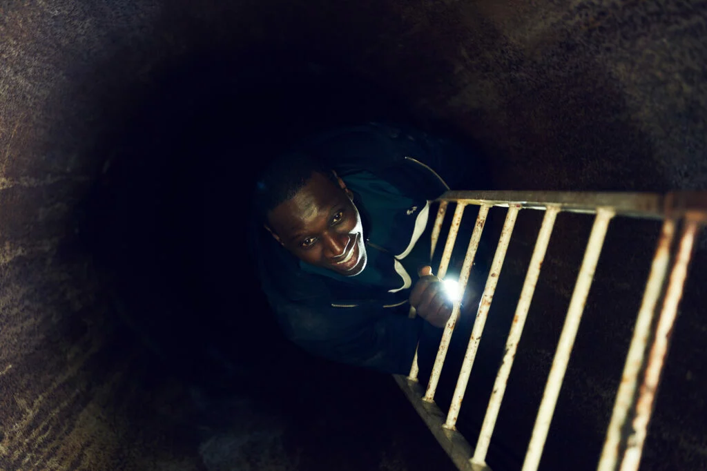 El actor Omar Sy en el papel de "Lupin"