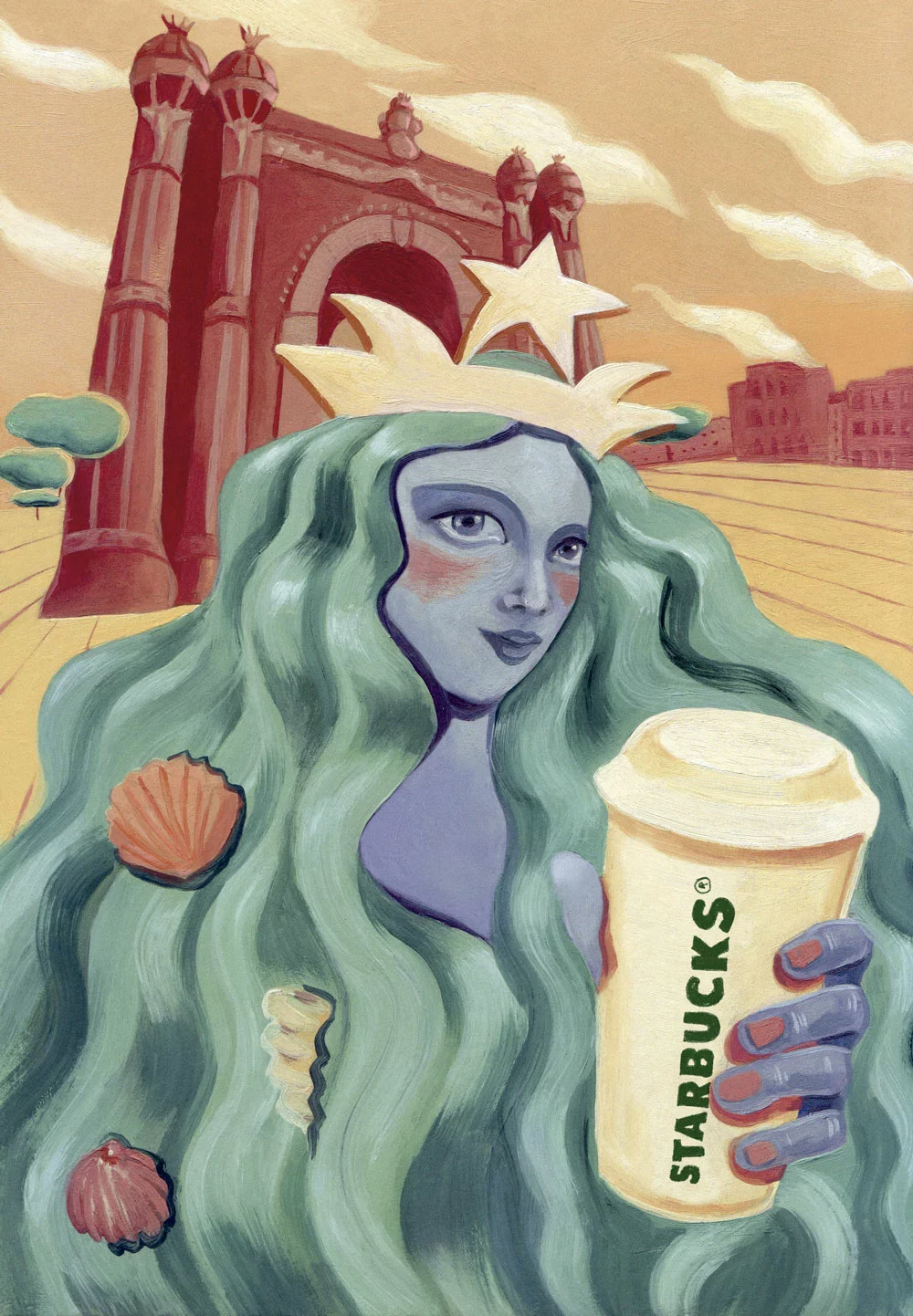 ilustración conmemorativa obra de la ilustradora Nuria Palacín