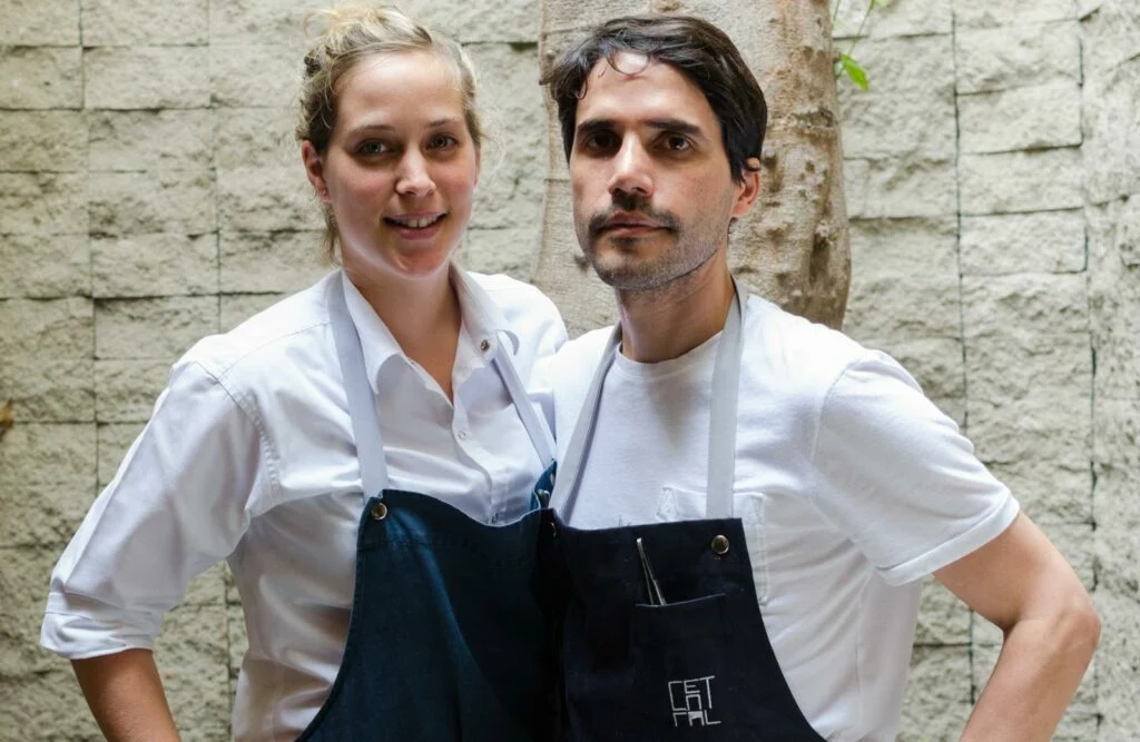Los chefs Virgilio y Pia del Restaurante Central