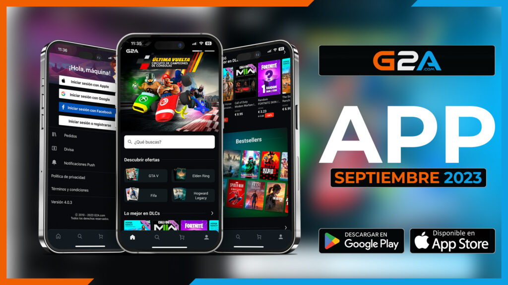 Imagen promocional del anuncio de la nueva app de G2A