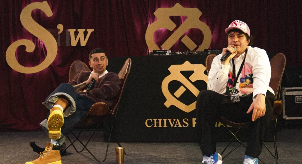 Miembros fundadores de la marca Scrapworld en el evento junto a Chivas Regal