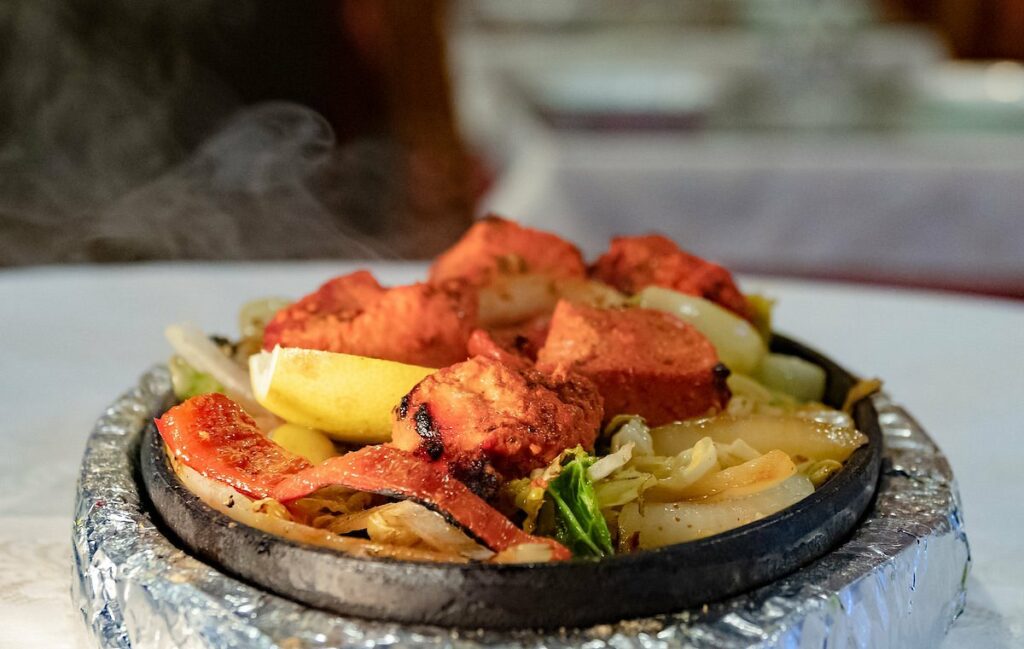 Un plato de tradición indio del Restaurante Maharaja (Rambla del Raval, 14)