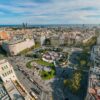 Vista aérea del Mercats de Mercat en la plaza de Cataluña