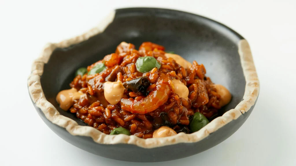 Arroz meloso de gamba roja de Vilanova del Platillu de Vilanova