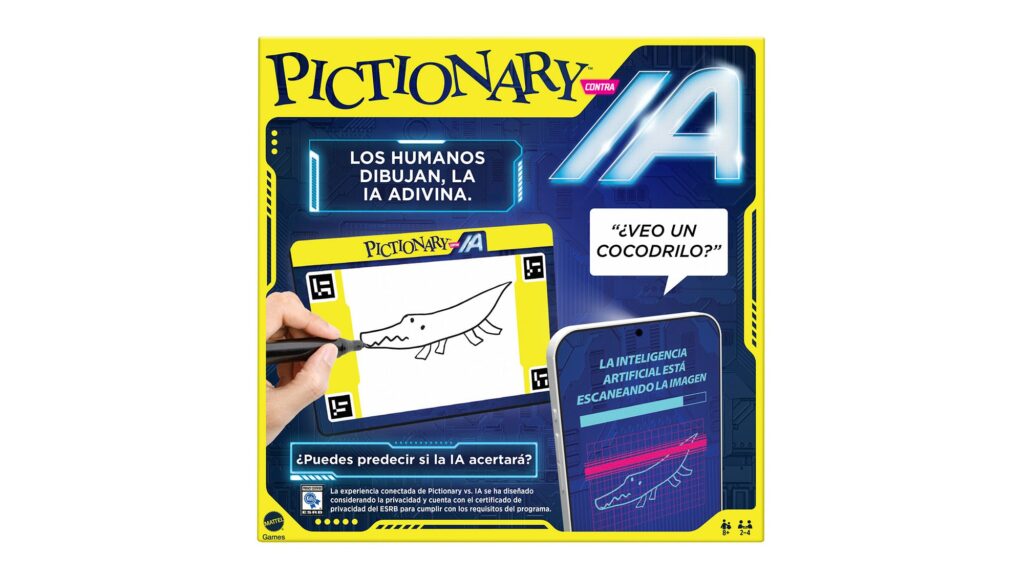 Vista del packaging de Pictionary contra IA