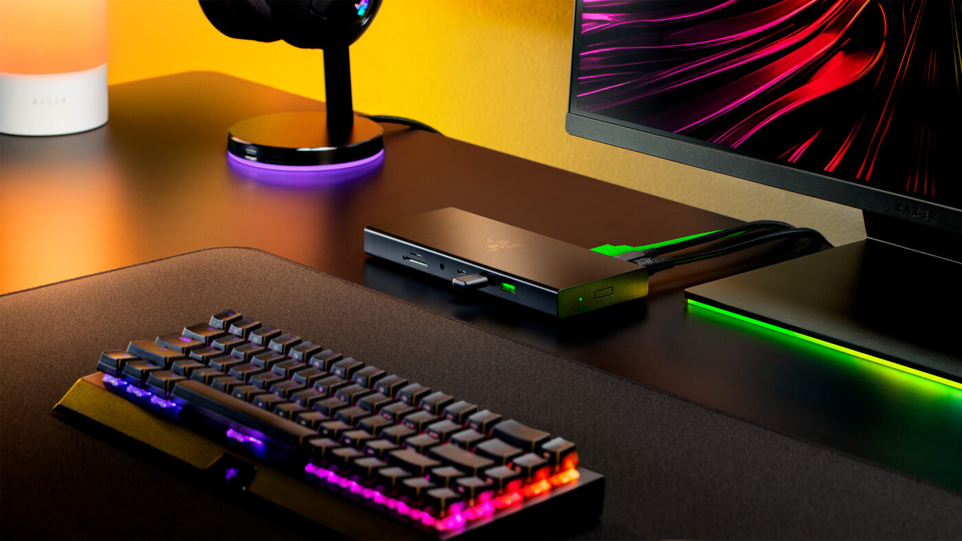 Vista de escritorio del Razer USB 4 Dock