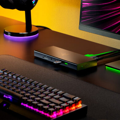 Vista de escritorio del Razer USB 4 Dock