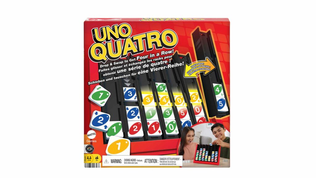 Vista del packaging de UNO Quatro