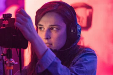 La directrora Sandra Romero en un momento de la producción de "Por donde pasa el silencio"