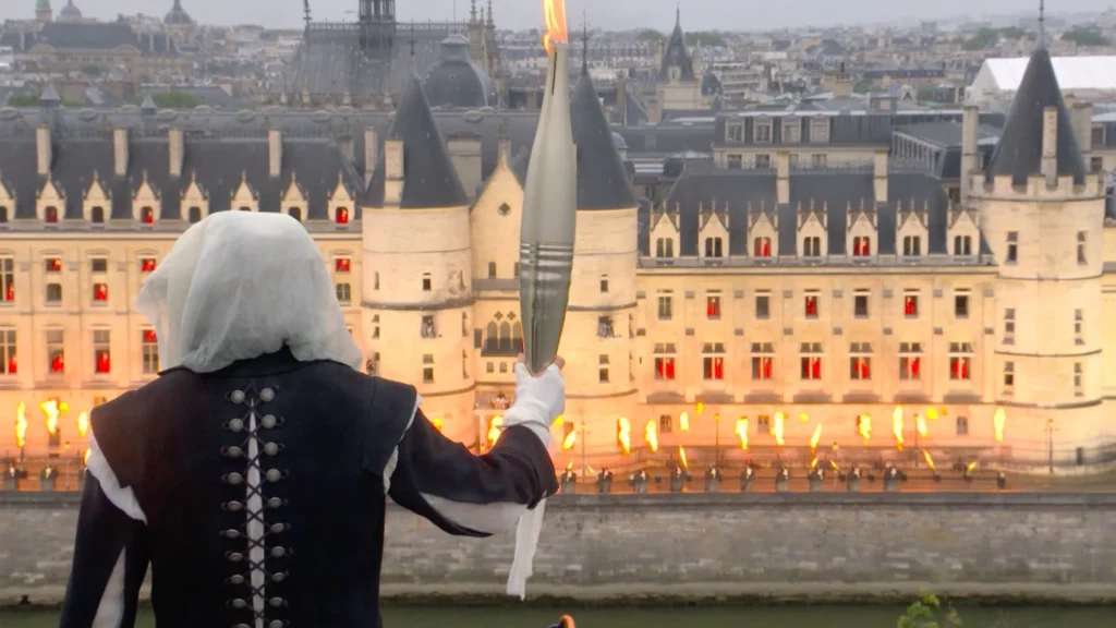 Momento de la ceremonia de apertura de París 2024