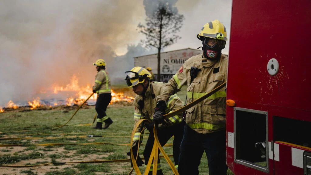 Exhibición de bomberos