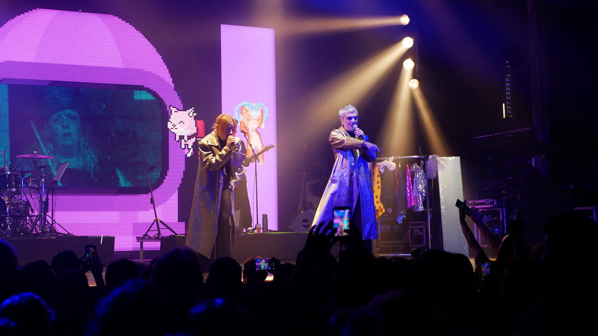 Miranda! en unn moemnto del concierto en Barcelona. Fotografía de Matias Domañski