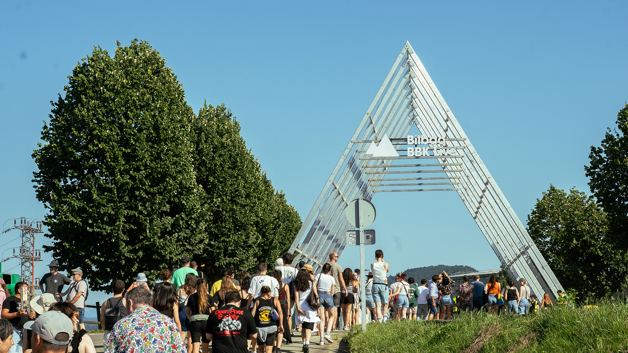 Entrada al recinto del Bilbao BBK Live. Fotografía de Ibai