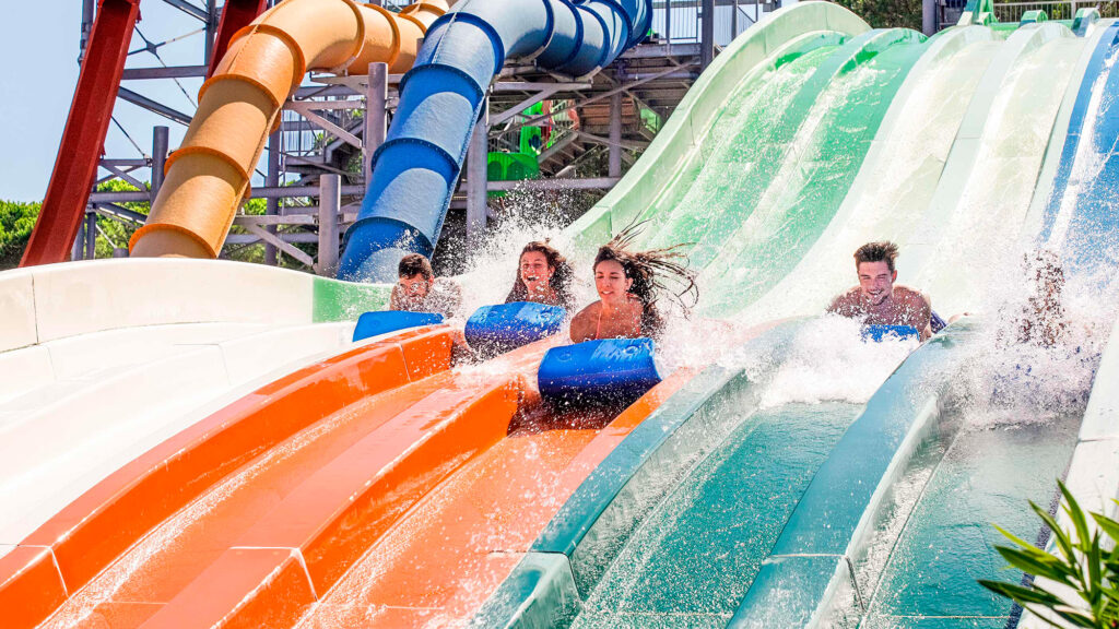 La atracción Speed Slides de Water World