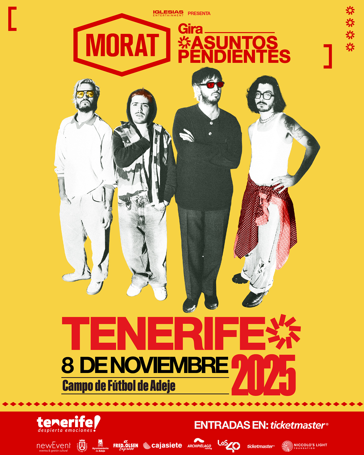 Cartel del anuncio del concierto de Morat