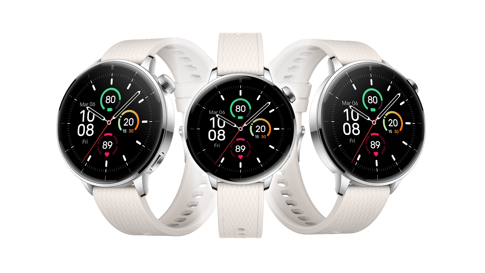 Vistas angulares del OnePlus Watch 3 (43 mm)