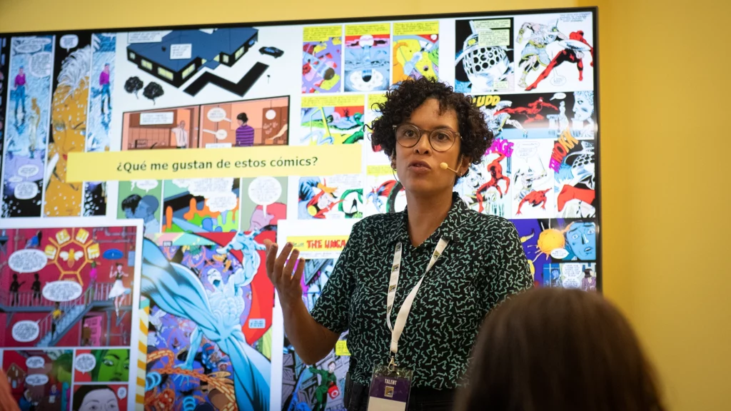 Taller "Así se hace un comic". Fotografía de Fernando Sánchez