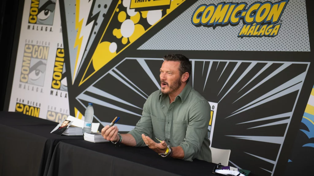 Luke Evans en el encuentro con los fans. Fotografía de Fernando Sánchez