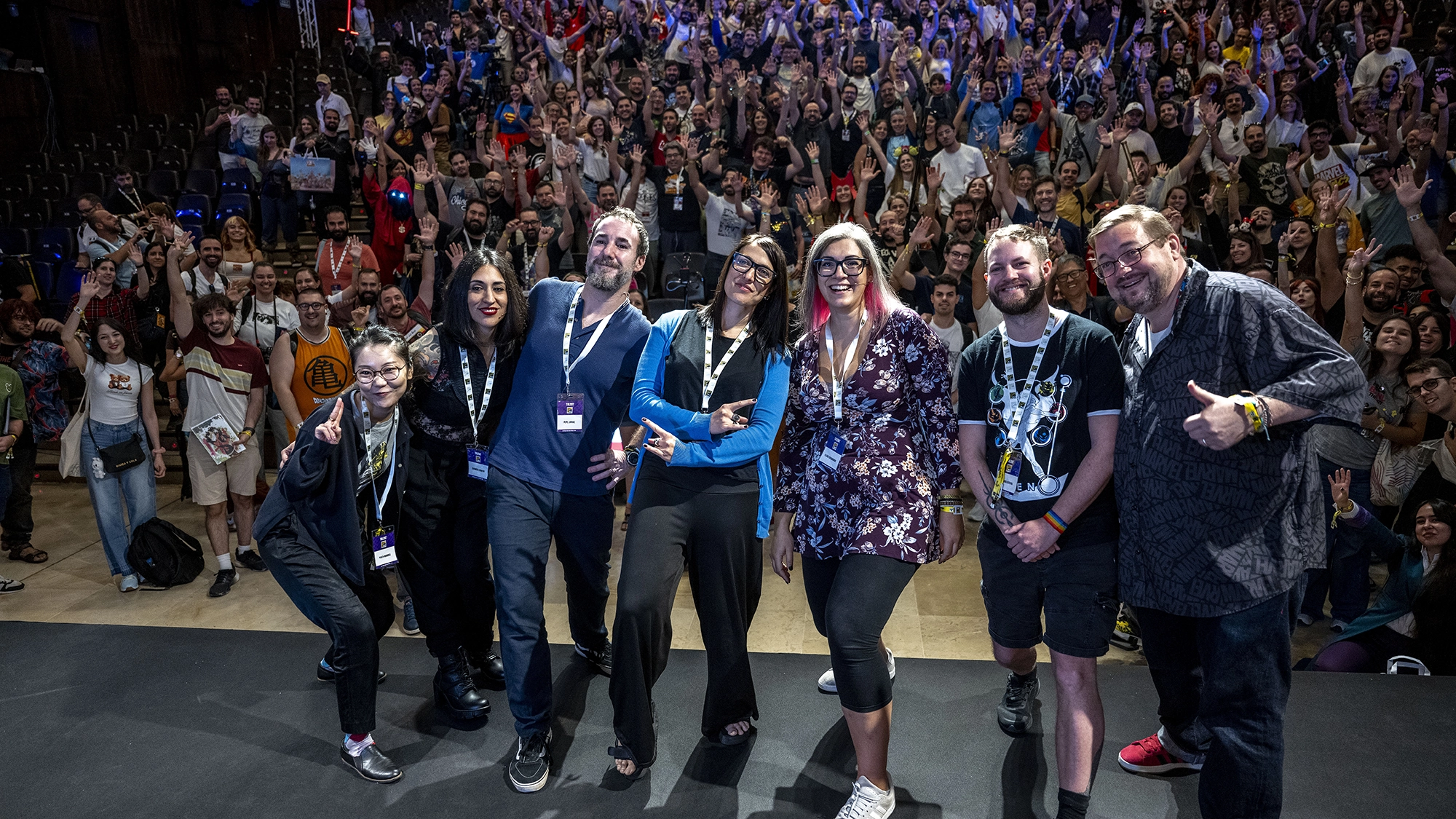 El equipo de Marvel All Stars. Fotografía de Dani Gago