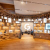 Zona expositiva de las oficinas de Google. Fotografía cedida de Google.