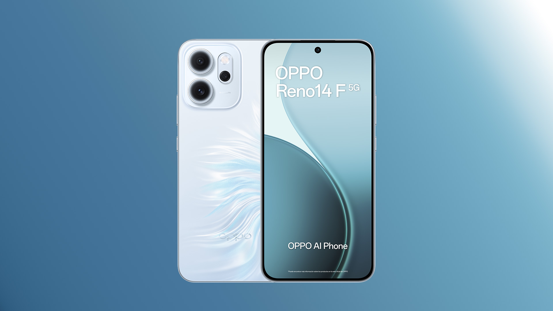 OPPO Reno14 F 5G, color opal blue