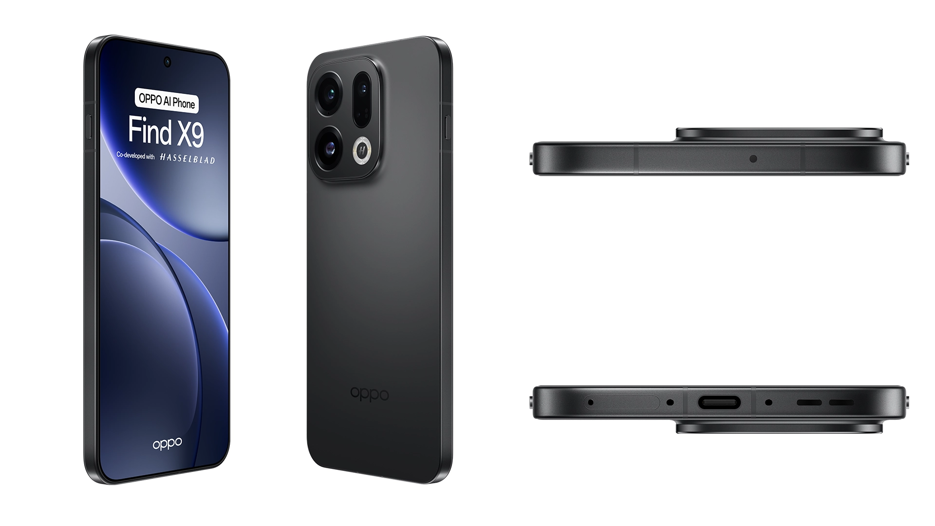 Vista de todos los lados del OPPO Find X9