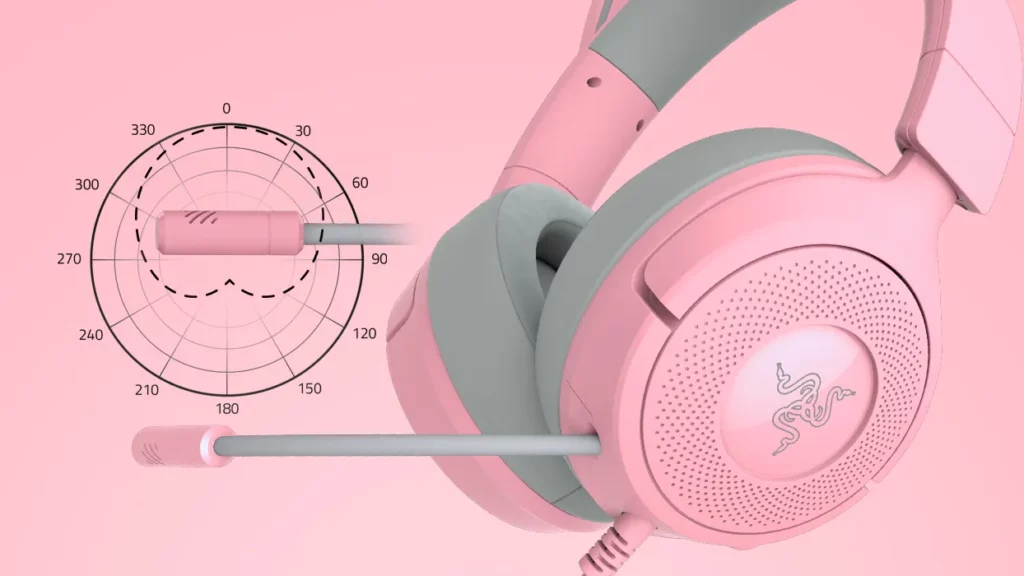 Detalle micrófono Razer Kraken Kitty V3 X