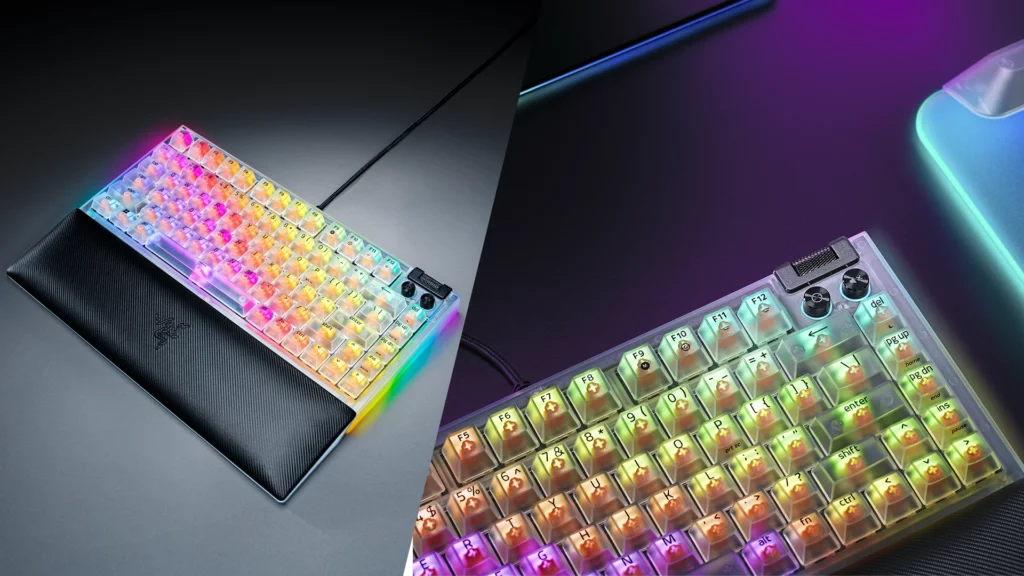 Razer BlackWidow V4 75% – Phantom White Edition