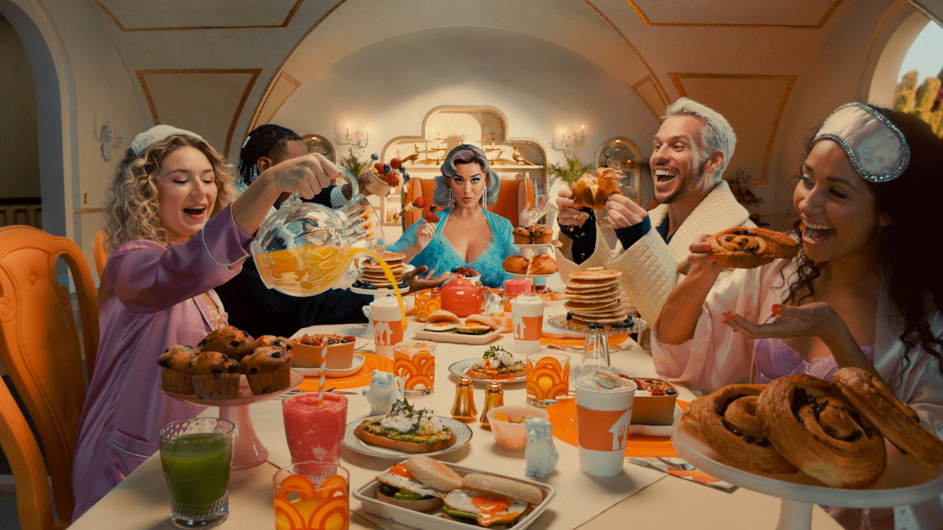 Katy Perry en la campaña "Alguien ha pedido Just Eat"