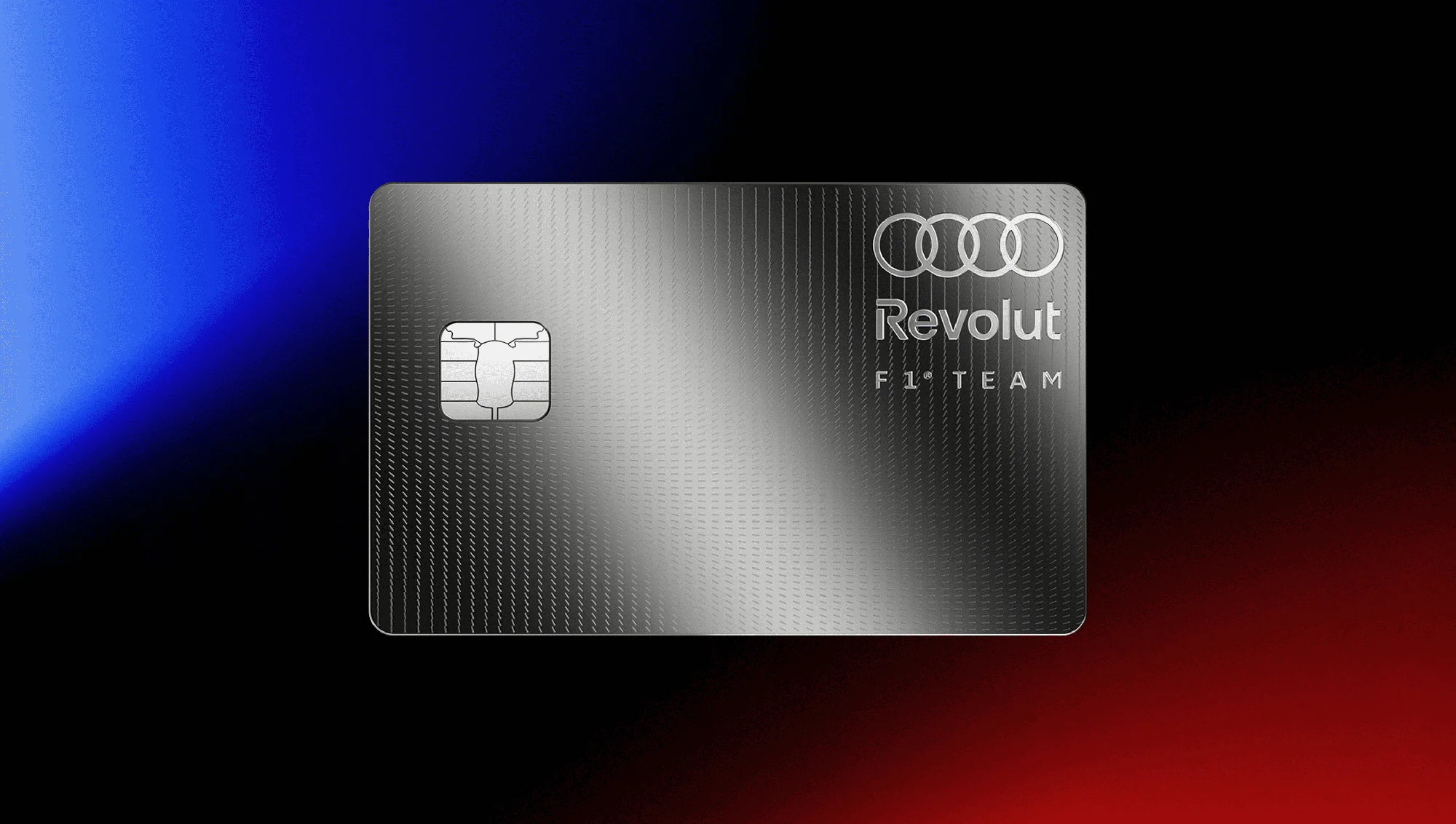 Imagen de la targeta de titanio de Revolut de F1