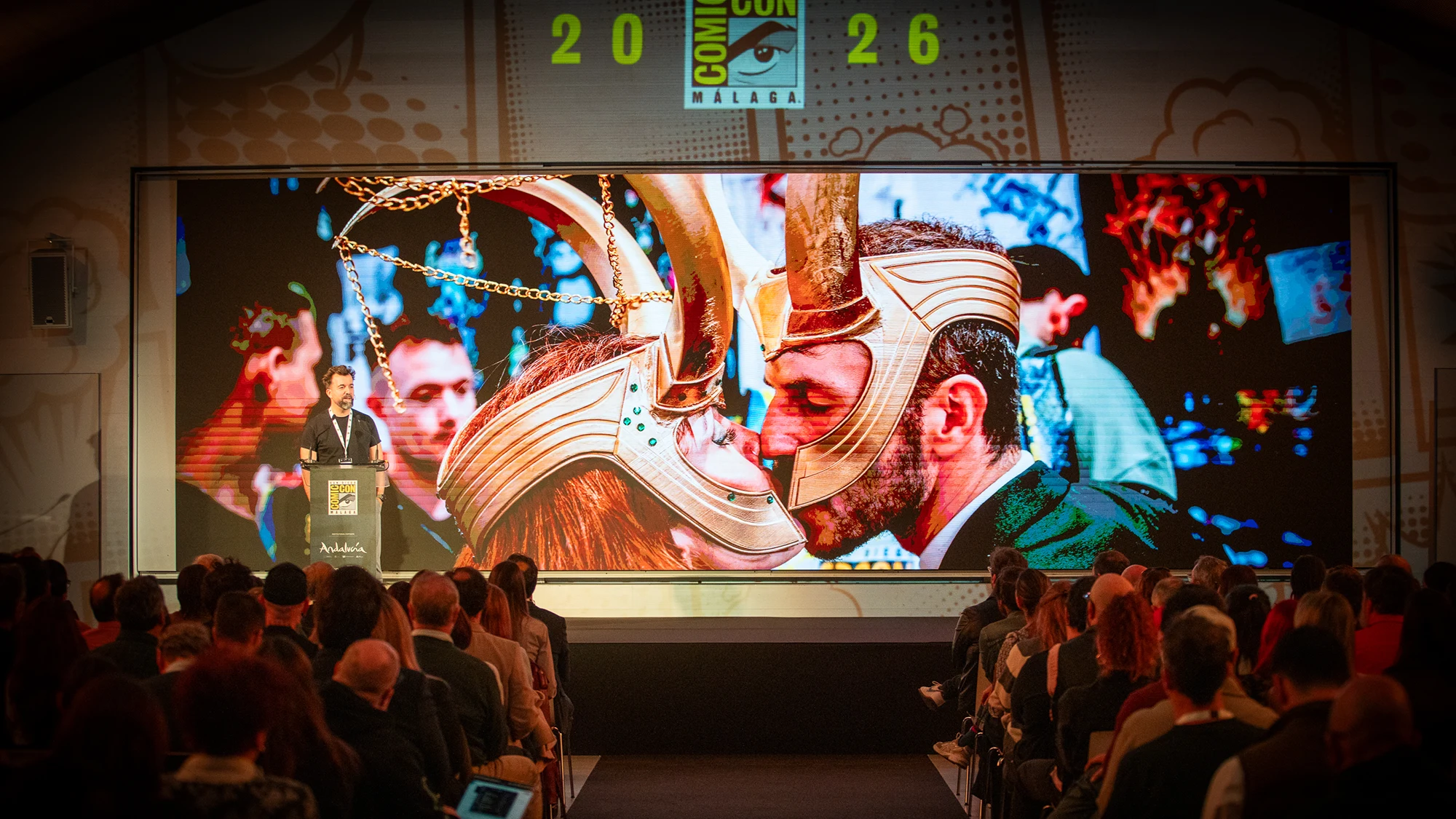 Imagen del evento de presentación de la segunda edición del San Diego Comic-Con Málaga. Fotografia de Mario Martin