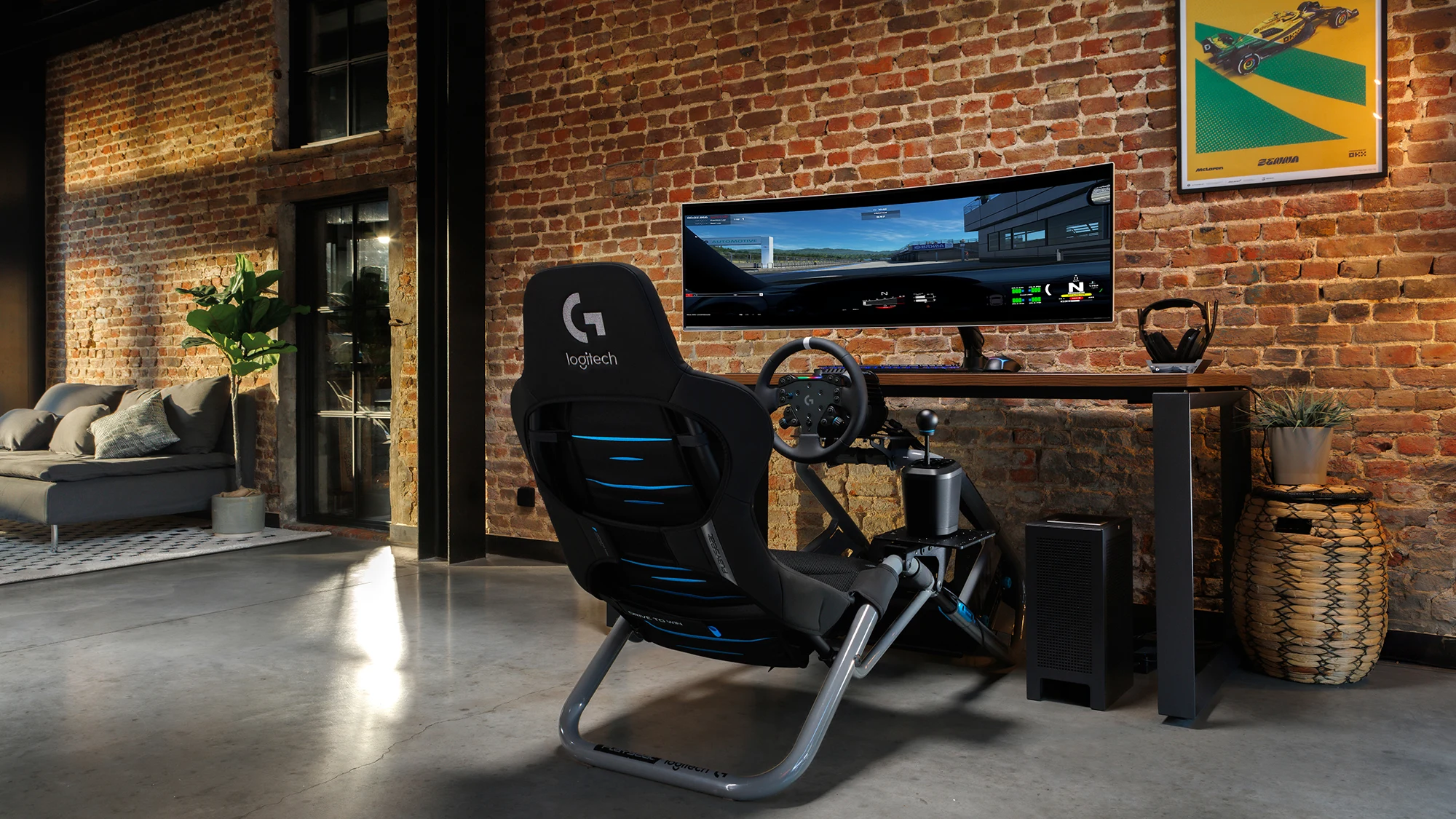 Set Up completo de accesorios racing de Logitech