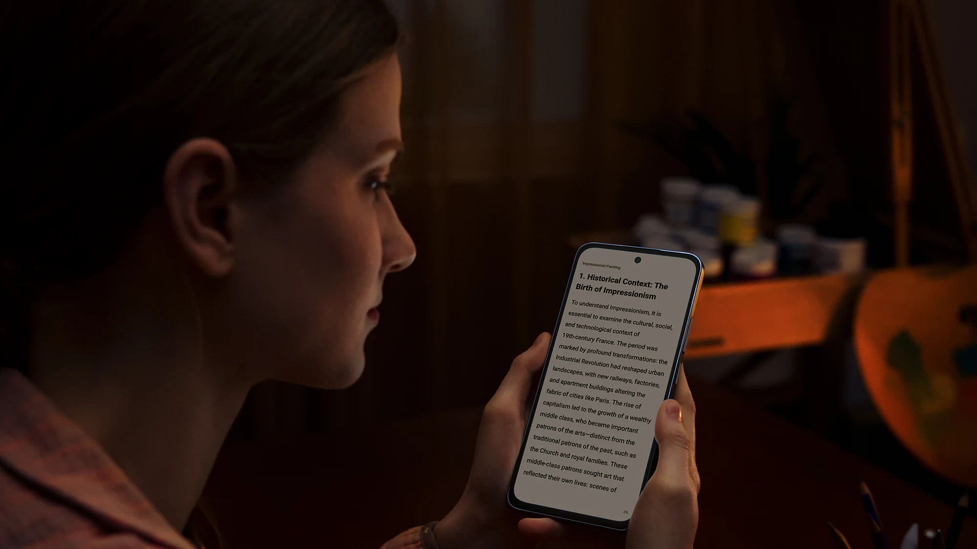 La pantalla TCL NXTPAPER 70 PRO se adapta a la luz ambiental para proteger tu vista