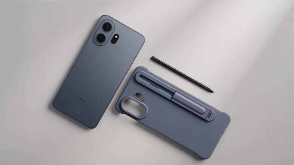 Accesorios del TCL NXTPAPER 70 PRO: carcasa protectora de golpes y lápiz táctil