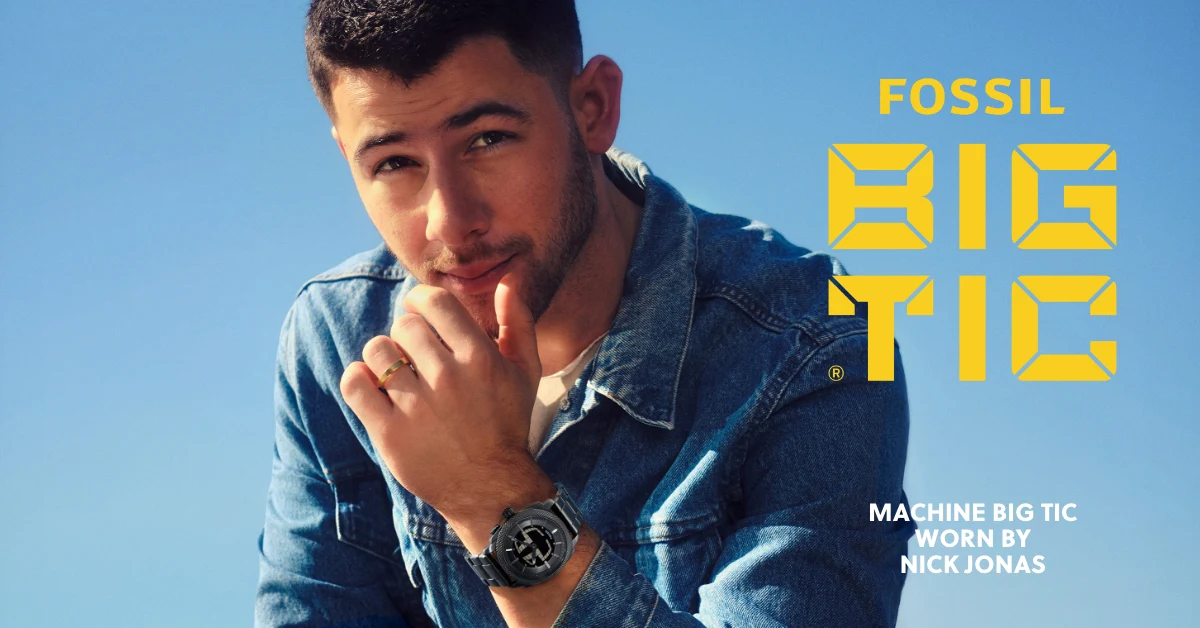 Campaña de Fossil con Nick Jonas como embajador