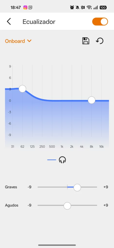 Equalizador personalizable