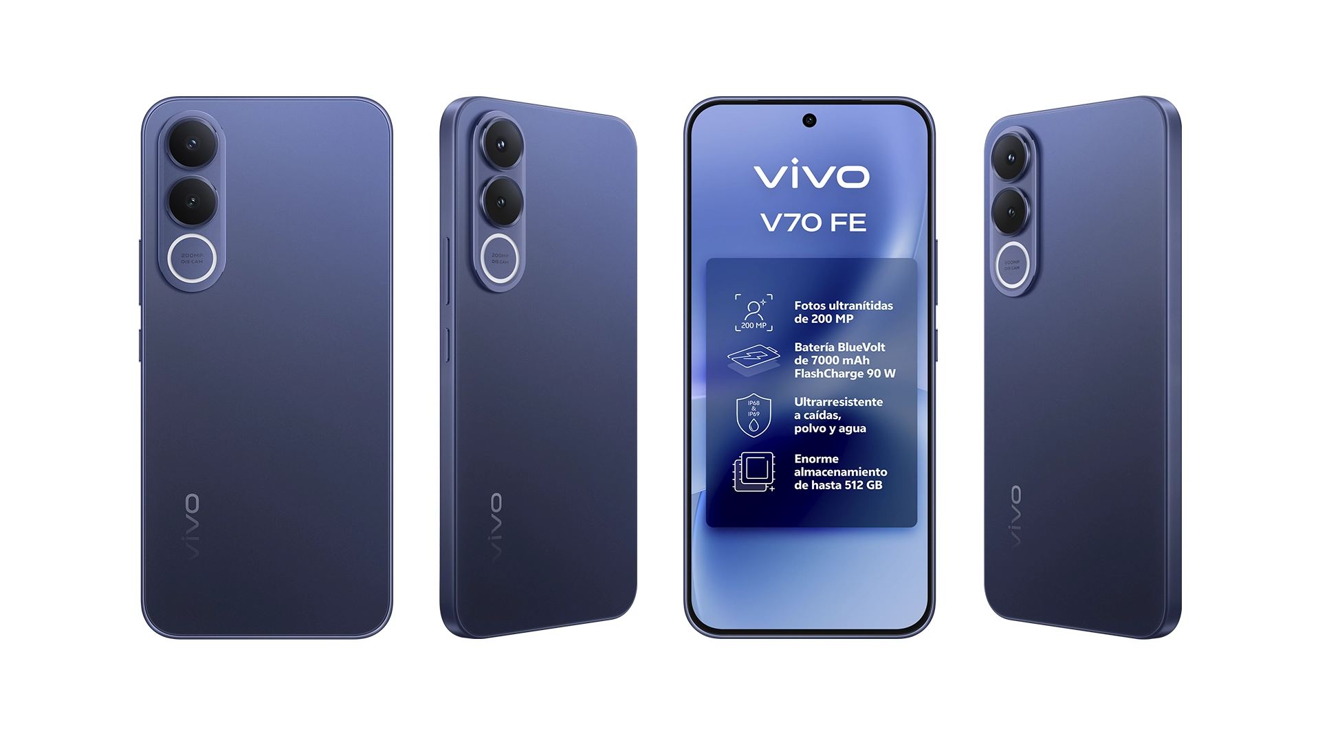 Vista laterales del vivo V70 FE