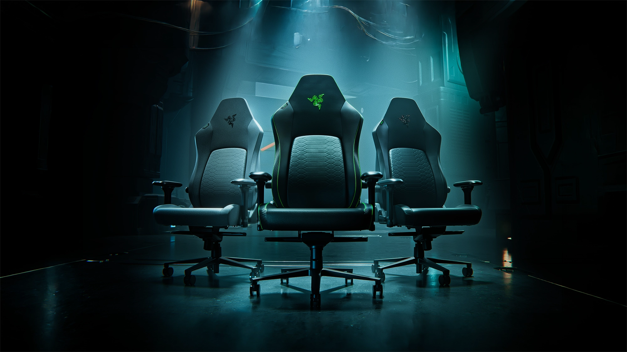 Modelo de la silla gamer Razer Iskur V2