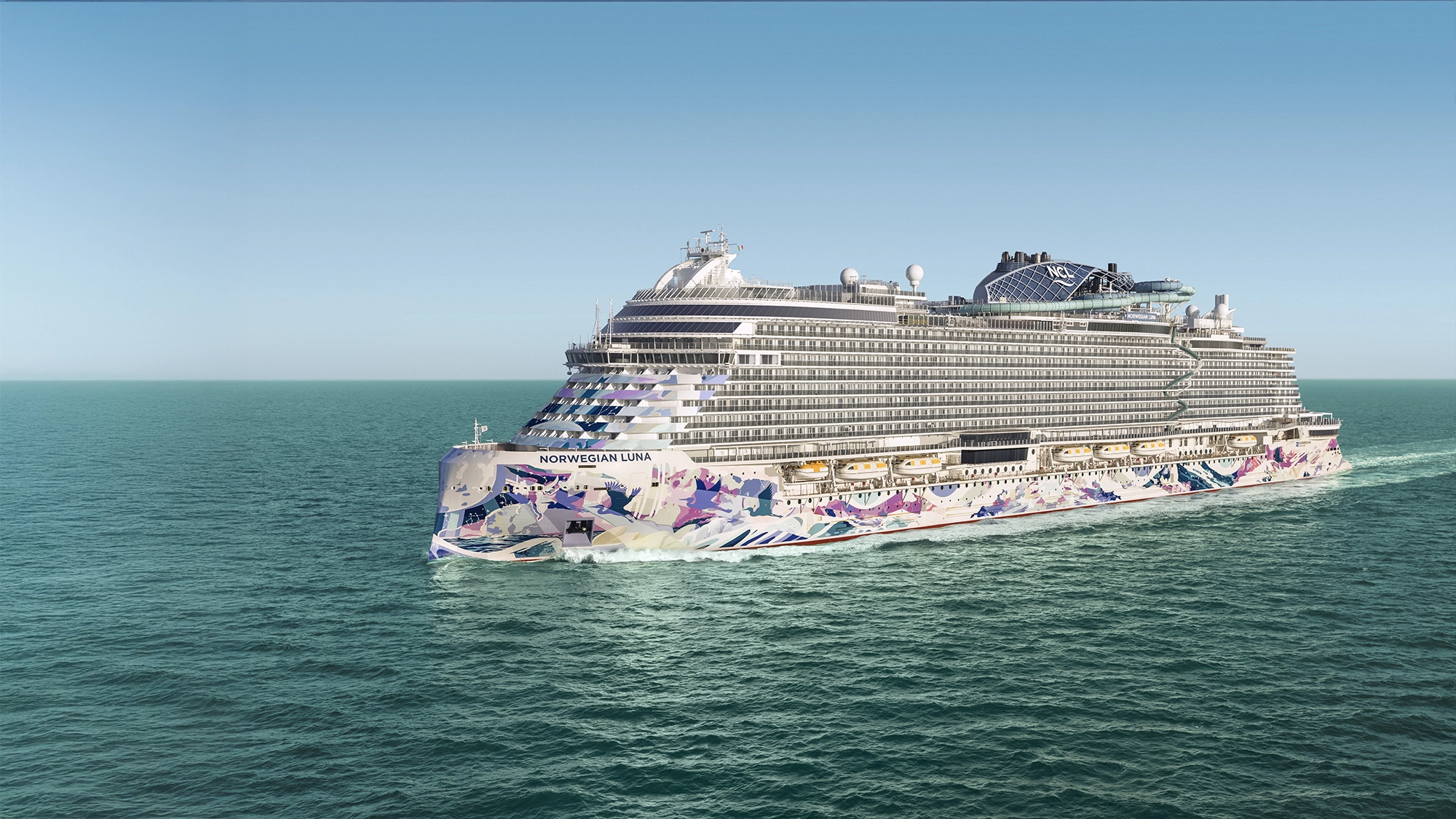 Vista del casco del Norwegian Luna