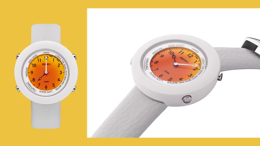 Un reloj para medir la cocción de un huevo