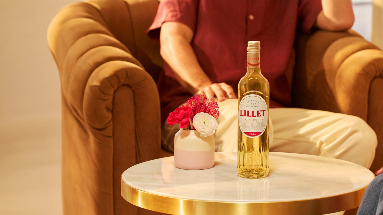 Imagen promocional de Lillet en su variedad Blanc