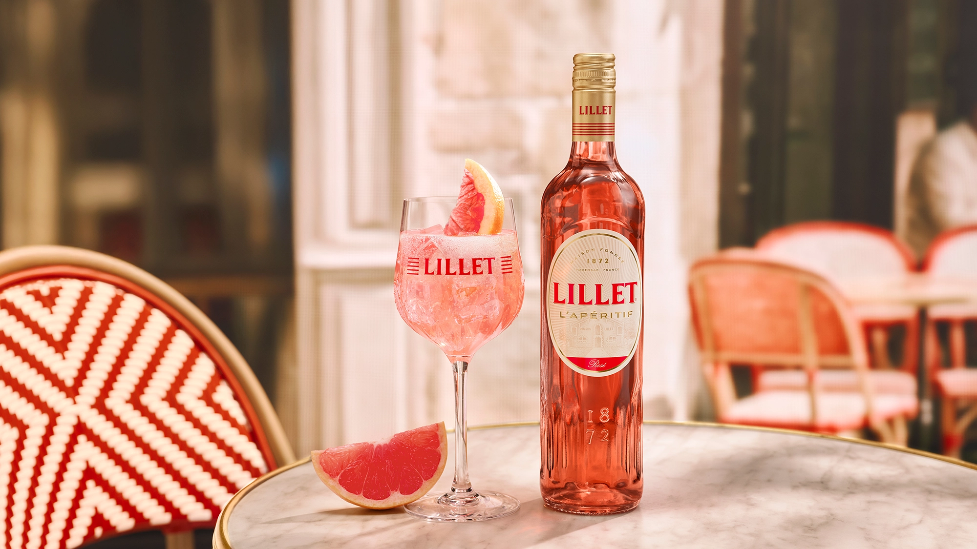 Imagen promocional de Lillet en su variedad Rose