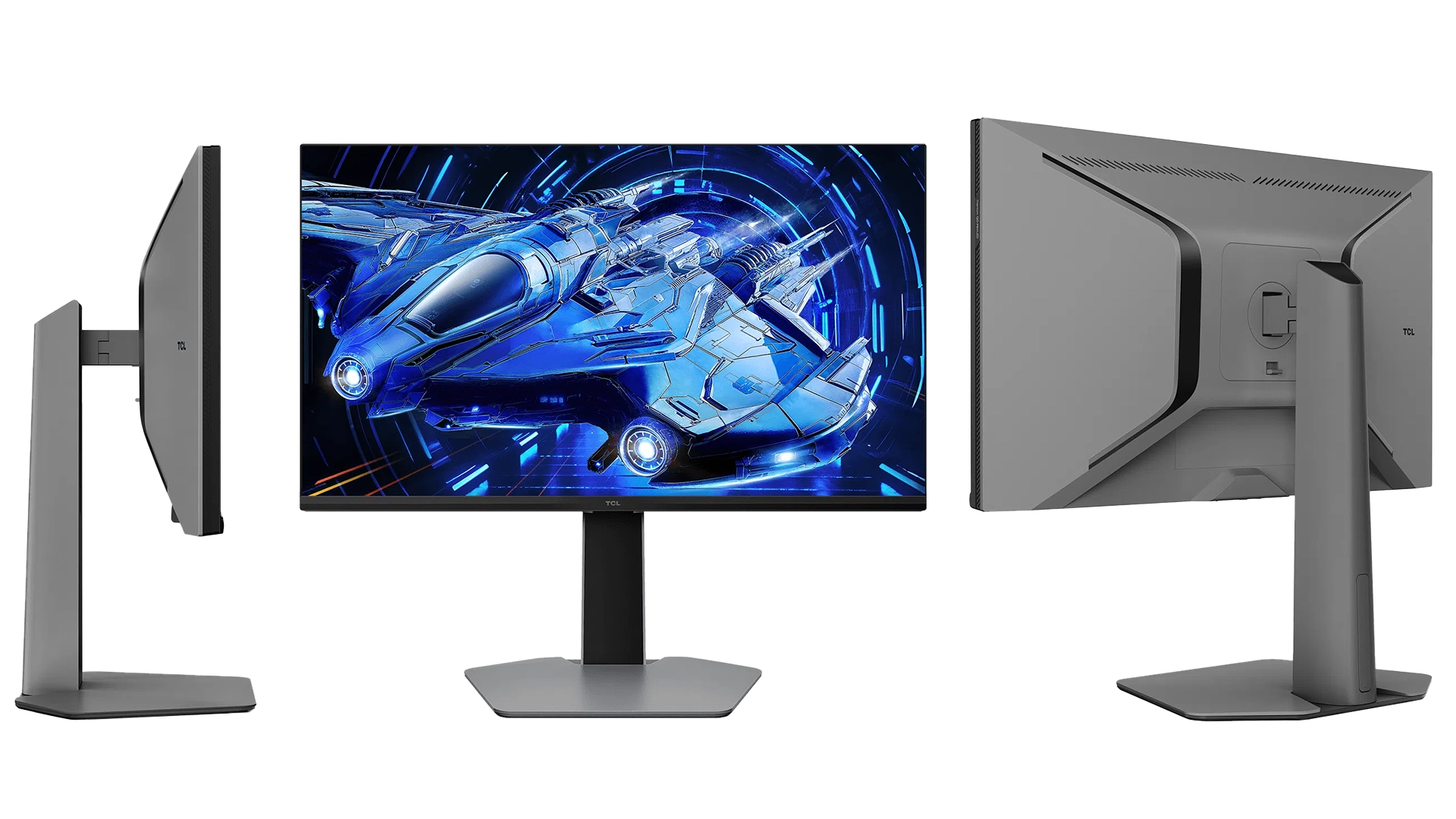 Diferentes vistas del monitor TCL 25G64